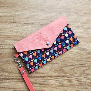 Carteira de mão tulipas