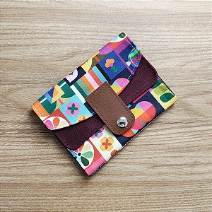 Carteira formas & flores