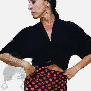 Blusa Transpasse Malha