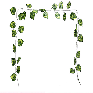 6 Metros Trepadeira Jibóia Melancia Silicone Artificial