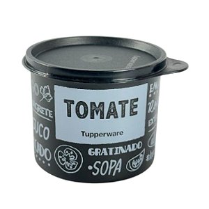 Tupper Tupperware Redondinha Caixa 500ml Tomate Preto/Branco