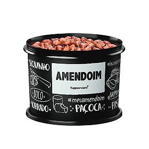 Tupperware Tupper Caixa 1,1L -  Amendoim Preto/Branco