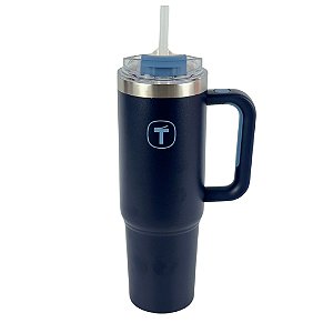 Copo Térmico Big T com canudo 1,1L - Azul