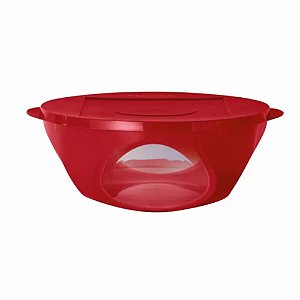 Tigela Outdoor Vermelho/Transparente - 2,5 Litros