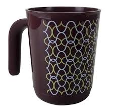 Caneca Tupperware 350ml - Ilumina Marsala Decorada