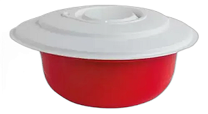 Tupperware Tigela Batedeira PRO 3 Litros - Vernelha/Branca