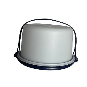 Tupperware Big Cake Redonda - Base Azul Marinho