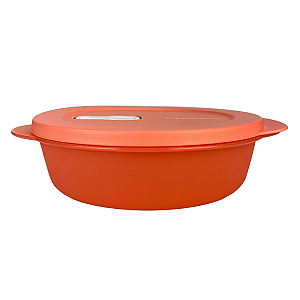 Tupperware Cristalwave GII 1 Litros - Laranja Válvula Branca