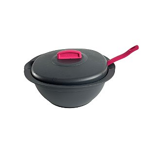 Tupperware Sopeira Actualite 1,8 Litros Preto/Pink c/ Concha Pink