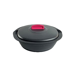 Tupperware Travessa Actualité 1 Litro - Preto/Pink