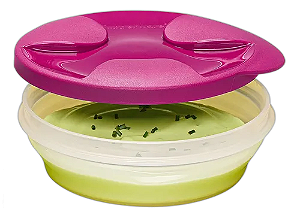 Tupperware Tigela Duo 240 ml - Transparente Tampa Bordo