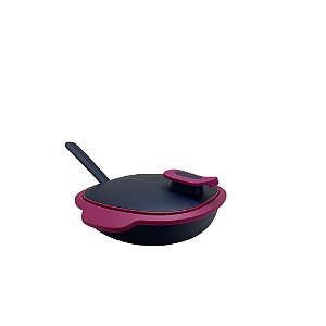 Tupperware Travessa Thermo Tup Com Colher 1,4 Litros - Azul Marinho/Rosa