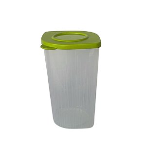 Tupperware Fresh Box Quadrada Alta 1,5 Litros - Translucida Tampa Salsa