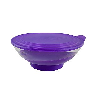 Tupperware Tigela Elegância Policarbonato 1,5 Litros - Transparente/Roxo