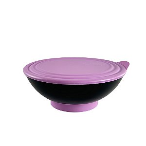 Tupperware Tigela Elegância Policarbonato 1,5 Litros - Preto/Rosa