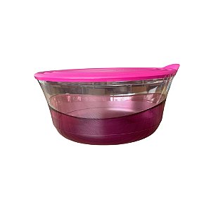 Tupperware Tigela Elegância Policarbonato 2,3 Litros - Transparente/Rosa