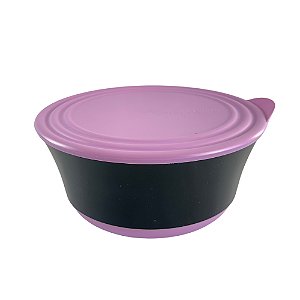 Tupperware Tigela Elegância Policarbonato 2,3 Litros - Preto/Rosa