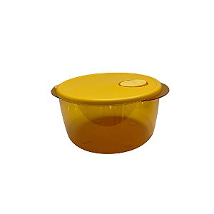Tupperware Cristalware Redonda Policarbonato 2 Litros - Amarelo