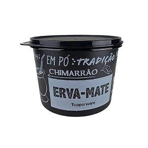 Tupperware Tupper Caixa 2,4 Litros - Erva Mate Preto Branco