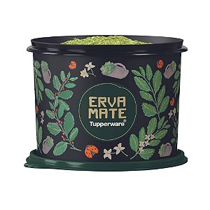 Tupperware Tupper Caixa 2,4 Litros Floral - Erva Mate