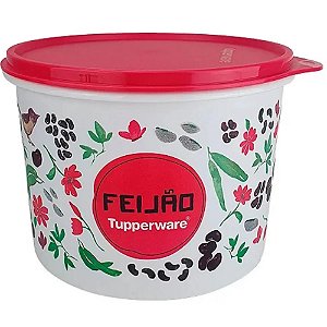 Tupperware Tupper Caixa 2,4 Litros Floral - Feijão