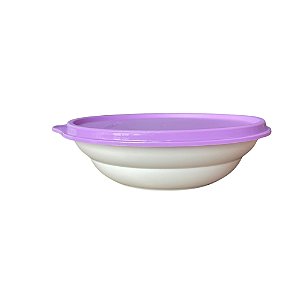 Tupper Pragela 450ml - Branca Tampa Lilas