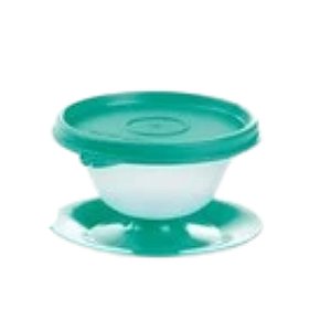 Tupperware Tacinha Com Tampa 130ml - Translúcida Tampa Verde