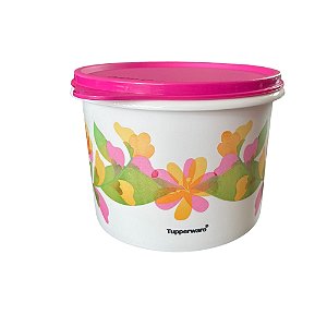 Tupperware Tupper Caixa 1,1Litros Florescencia - Floral Tampa Pink