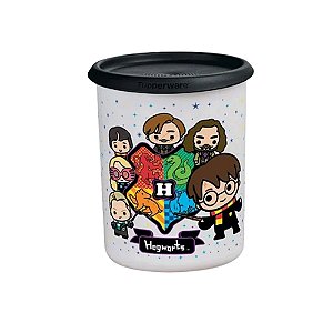 Tupperware Instantanea Mágica 1,3Litros - Harry Potter Branco Tampa Preta