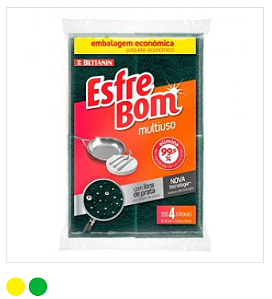 ESFREBOM ESPONJA MULT 4UN ABRASIV