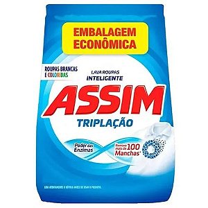 LAVA ROUPAS SABÃO EM PÓ ASSIM 800GR SACHE