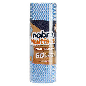 PANO MULTIUSO ROLO 28cm x 30m picotado 50cm AZUL - NOBRE