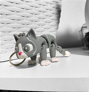 Gatinho articulado - cor cinza