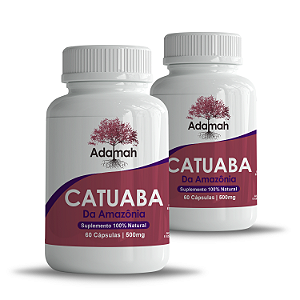Kit 2 Catuaba 120 Cápsulas De 500mg Tônico Antioxidante