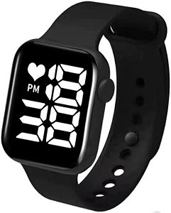 Relógio de Pulso Led Digital Eletrônico Casual Numeros Grande Prova D'Agua Resistênte