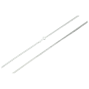 Corrente Masculina Grumet Dupla 3mm 60cm Prata 925 Legítima