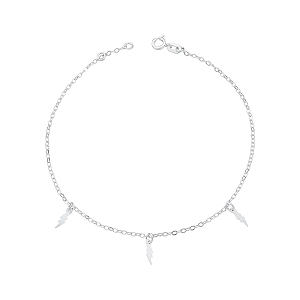 Pulseira Feminina Raio Prata 925 Legítima