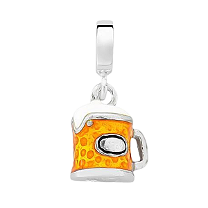 Berloque Pingente Caneca Chopp Prata 925 Legítima