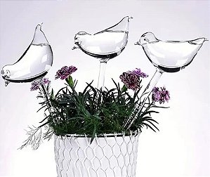 Regador Decorativo em Formato de Pássaro - Conjunto com 3 Peças