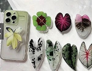 Suporte para Segurar Celular - Em Acrílico Com Folha Simulada