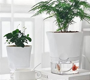 Vaso Autoirrigável - Design Floral Casual