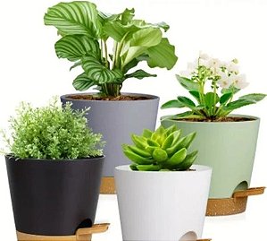 Vasos para Plantas Autoirrigável - Kit 2 pçs