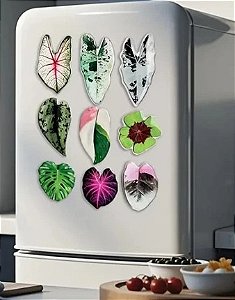 Ímãs de Geladeira - Design de Folha