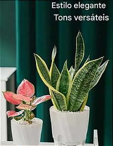 Vaso Com Sistema de Auto irrigação - Design Floral