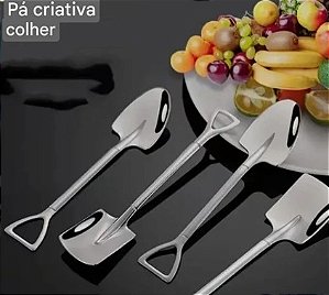 Colheres em Aço Inoxidável - Formato de Pá