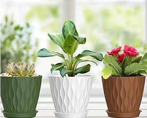 Trio de Vasos Coloridos - Cuidado com Estilo