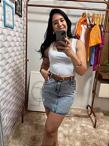 Saia Jeans Blogueirinha