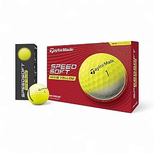 Kit 12 Bolas Golfe TaylorMade SpeedSoft Amarela - 2024