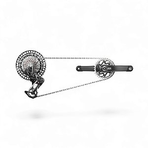Grupo SRAM XX SL Eagle AXS T-Type 12v Pedivela 170mm