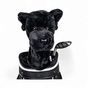 Daphne's Headcover Taco Golfe Cachorro Labrador Preto
